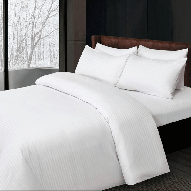 Posteljina DM-WHT bela za singl i bračni krevet