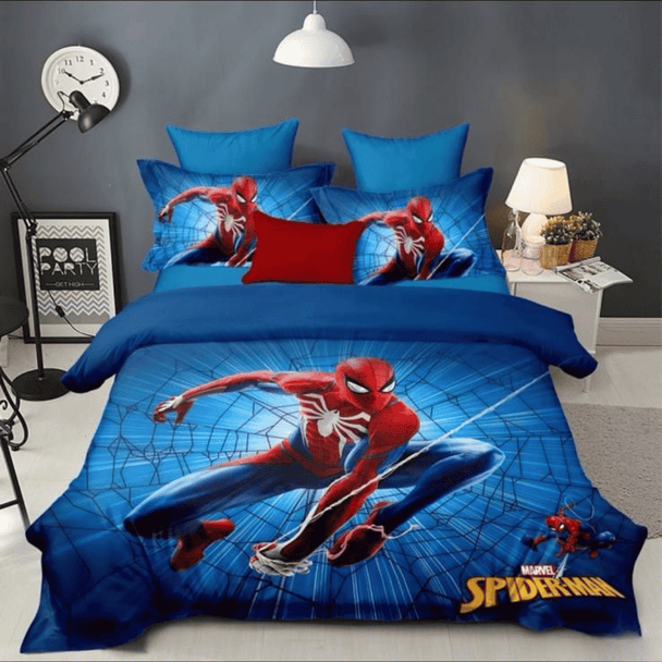 Posteljina sa Spiderman motivom za decu, set dimenzija 160x220 cm