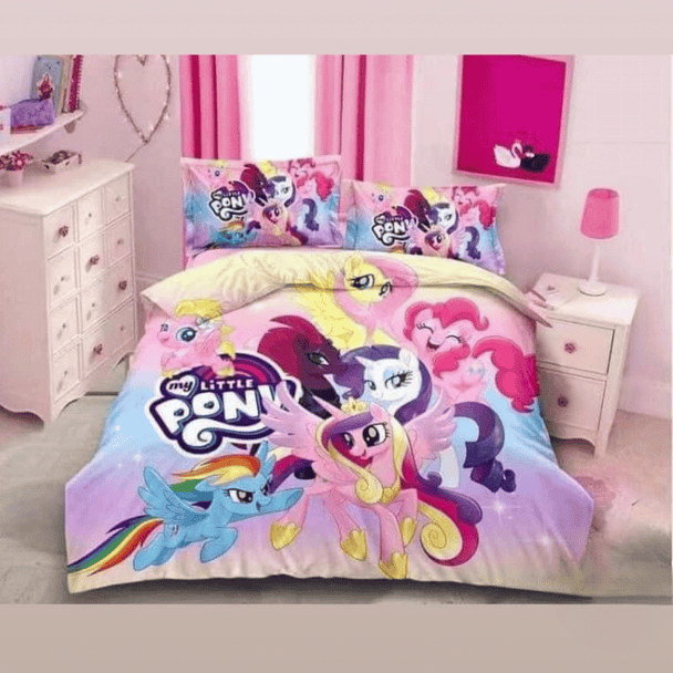 Posteljina za decu sa My Little Pony motivima, šarena i vesela, dimenzija 160x220 cm